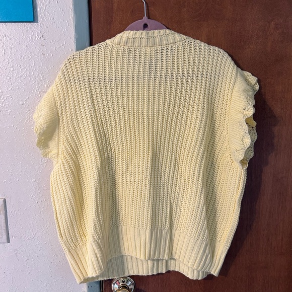 Sew In Love Crochet Ruffle Sweater - Picture 4 of 4